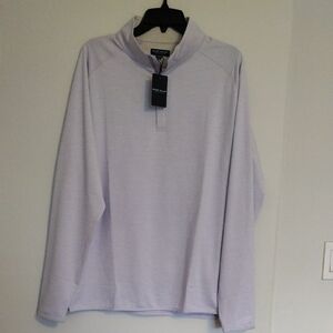 Peter Millar Lavender Quarter-Zip Pullover